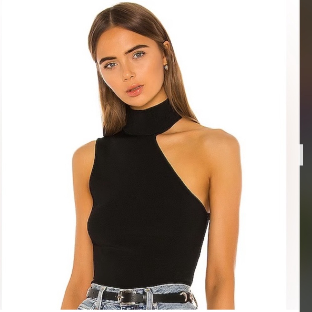 Super down xs turtle neck halter top